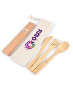 Miso Bamboo Cutlery Set & Straws